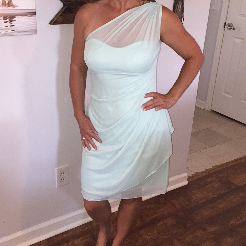 Aqua brides maids dress